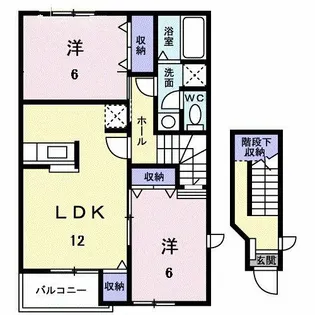 プログレスB【2階】の間取り