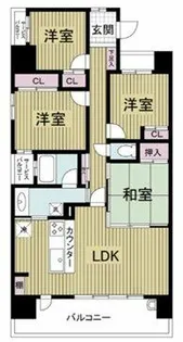 レジディア都島Ⅰ【15階】の間取り