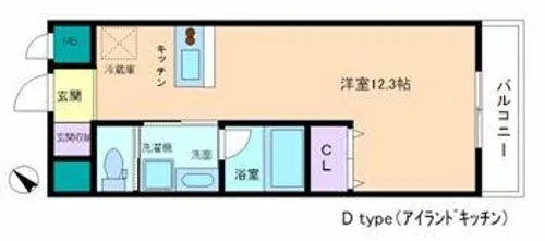 プランドールナガイ【301号室】の間取り