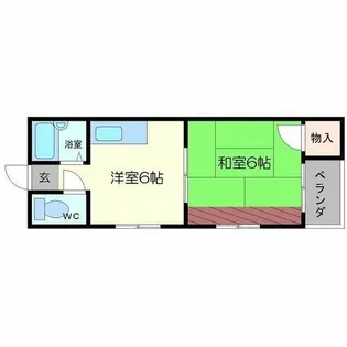 八尾木グリーンハイツ【0101号室】の間取り