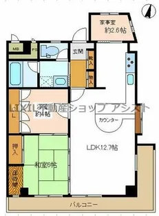 ジュラクビル【3B号室】の間取り