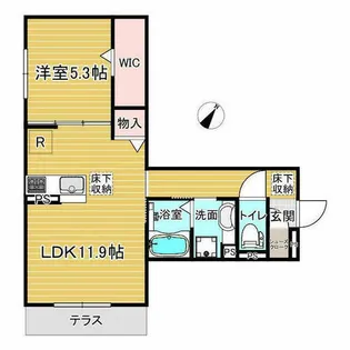 セラフィーナ.【102号室】の間取り