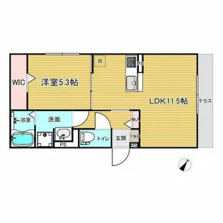 セラフィーナ.【303号室】の間取り