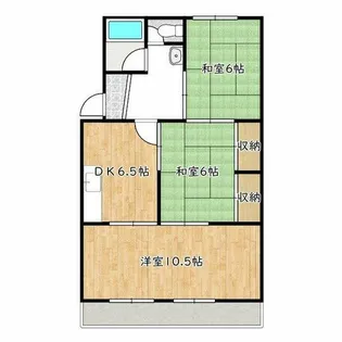 大阪府高石市綾園6丁目【アパート】の間取り