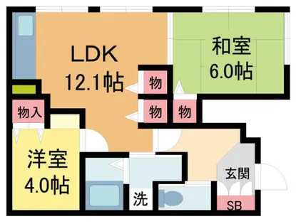 メゾン金澤【1F号室】の間取り