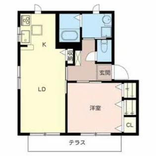 リバーサイドヴィラB【202号室】の間取り