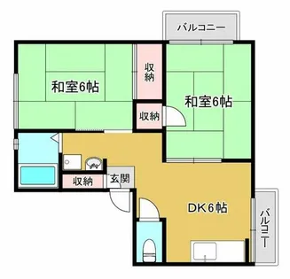 ハイツ南桜ヶ丘【205号室】の間取り