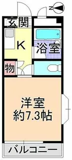 ロアール尾崎【1階】の間取り