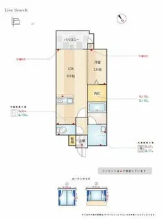 エンクレスト博多LIBERTY【8階】の間取り