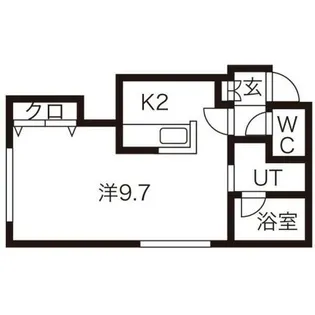 メリディアン【202号室】の間取り