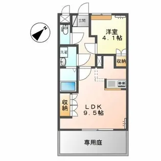 フローリィ・パルク・ヴィーブル【1階】の間取り