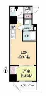 セレニテ心斎橋グランデ【8階】の間取り