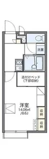 レオパレスユウ【203号室】の間取り