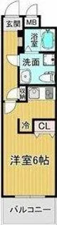 リアライズ名城公園【2階】の間取り