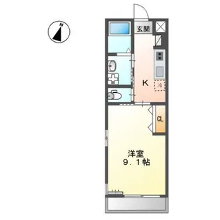 アメティスト【2階】の間取り