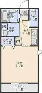フロリカウラⅡ【2階】の間取り