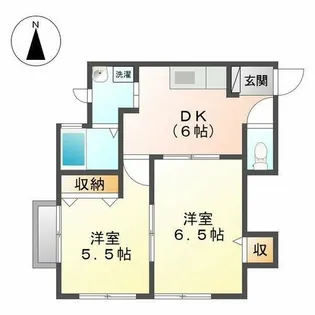 ウィルコットン【102号室】の間取り