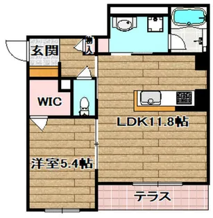 シャーメゾンGRAN ARROWS【105号室】の間取り