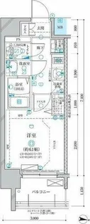 ディアレイシャス名古屋大須通南【6階】の間取り
