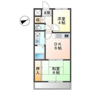 HIJIRIマンション【2-E号室】の間取り