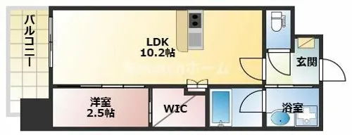 セレニテフラン谷町四丁目【10階】の間取り