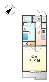 コンソルテ【107号室】の間取り