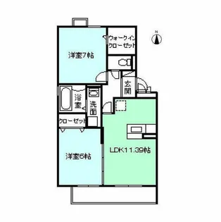 エトワール【102号室】の間取り