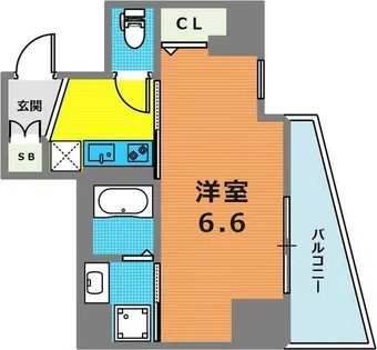 グルーブ神戸元町アリア【802号室】の間取り