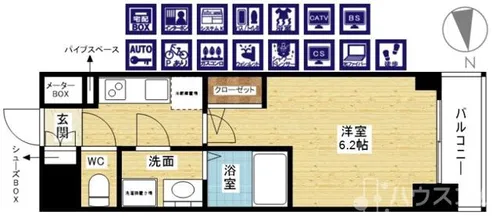 エスリード ザ・グラン大阪サウス【3階】の間取り