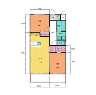 ルナパーク【103号室】の間取り