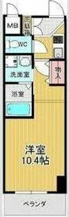 サウス名駅【13階】の間取り