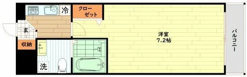 大阪府大阪市浪速区塩草3丁目【マンション】の間取り