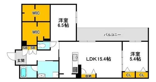 ハムステッドアレー【3階】の間取り