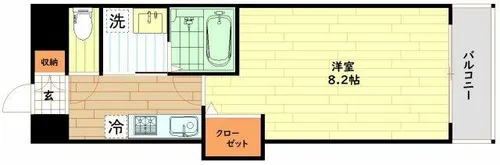 フォレスト梅田西【5階】の間取り