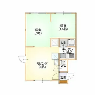 コーポみうら【101号室】の間取り