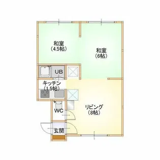 コーポみうら【202号室】の間取り