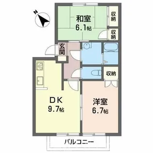 加西市北条町(セントポーリア A)【2階】の間取り