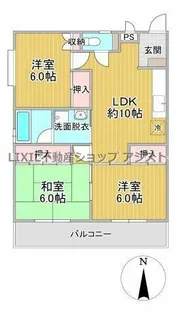 マンション和楽【2D号室】の間取り