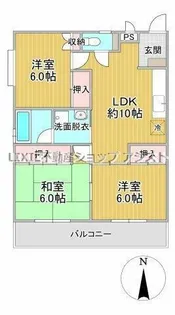 マンション和楽【2D号室】の間取り