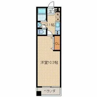 フォンス平尾【5階】の間取り