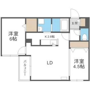 ブランシャール札幌STATION【2階】の間取り