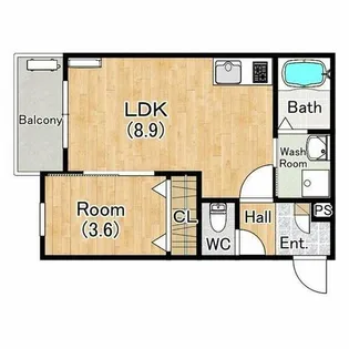 ジーメゾン名古屋松下イエシア【103号室】の間取り