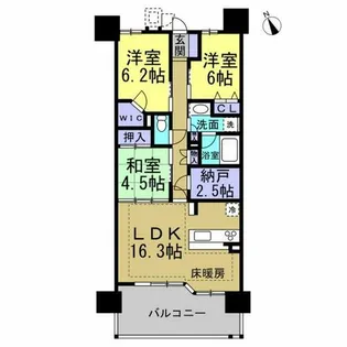 ライオンズ半田プレステージレジデンス【403号室】の間取り