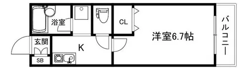 エスポワール書写【2階】の間取り