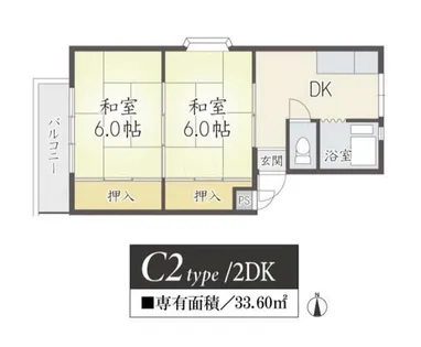 木村マンション【1階】の間取り