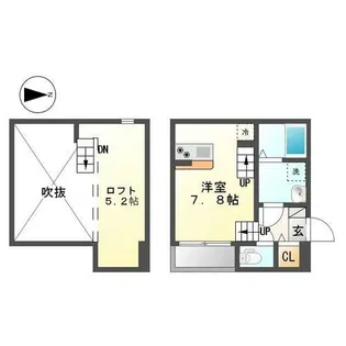 Blue Topaz【103号室】の間取り