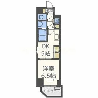 プレサンス江戸堀【13階】の間取り