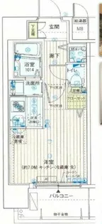 クレアート大阪トゥールビヨン【301号室】の間取り