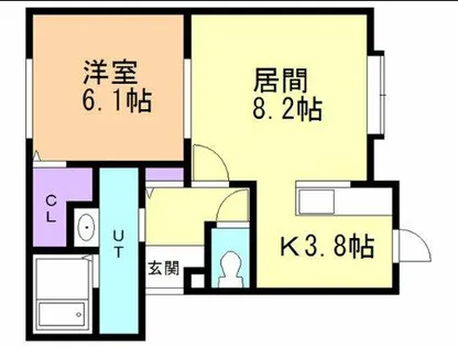 Neo UniverseⅠ【202号室】の間取り