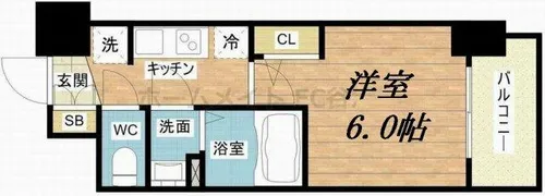 プレサンス新大阪ストリーム【13階】の間取り